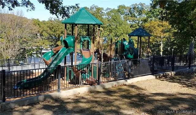 view of jungle gym