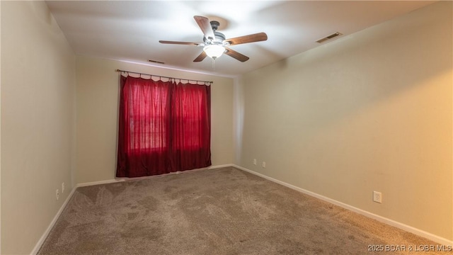 view of carpeted empty room