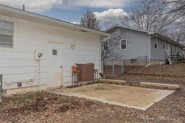 exterior space with a patio area