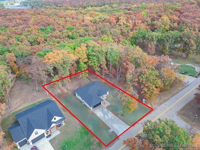 birds eye view of property