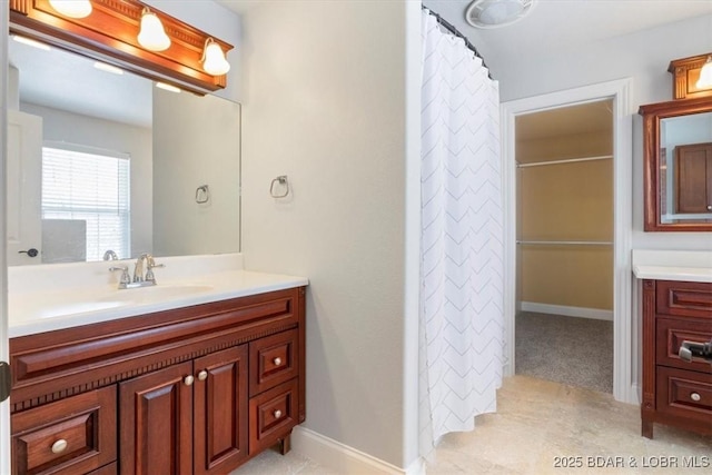 bathroom with vanity