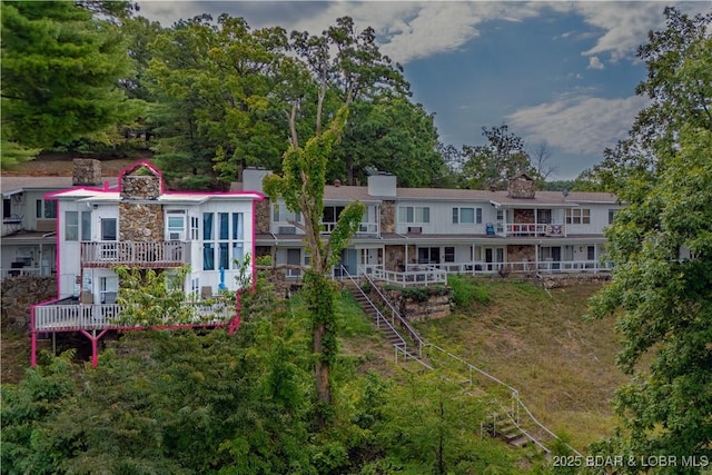 exterior space with a wooden deck