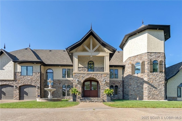 view of front of property featuring french doors