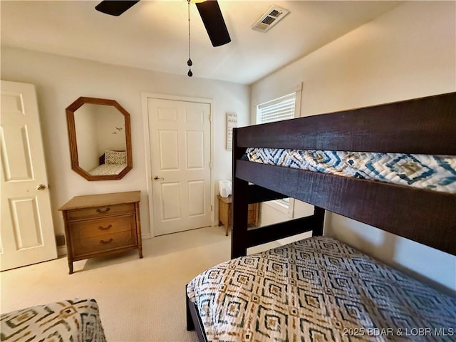 2500 Bay Point Ln Unit 234, Osage Beach, MO 65065 - carpeted bedroom featuring visible vents and ceiling fan