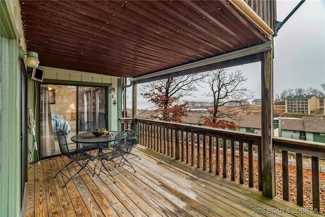 view of wooden terrace