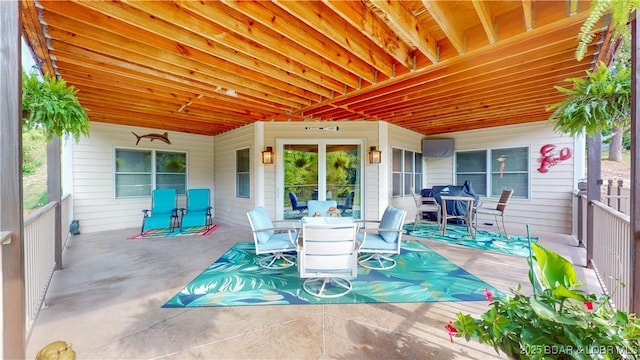 view of patio / terrace with outdoor dining area