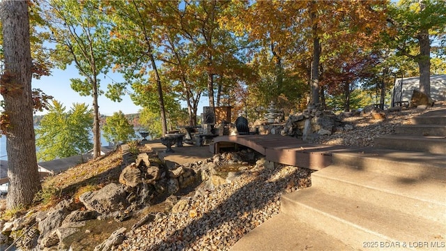 view of yard with a patio