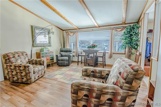 interior space with light hardwood / wood-style floors