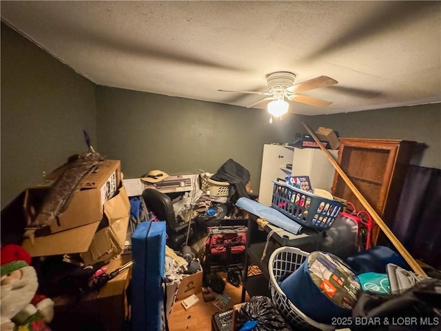 bedroom featuring a ceiling fan