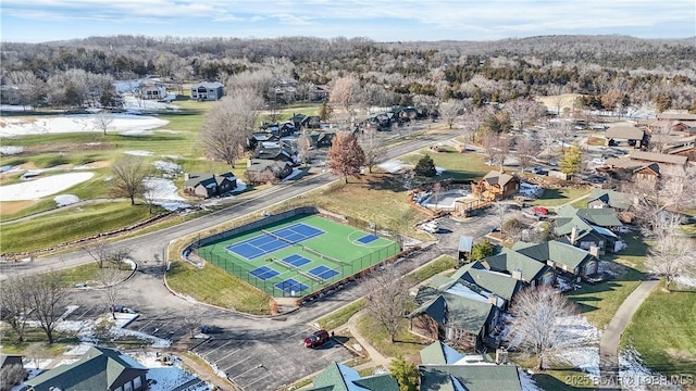 birds eye view of property