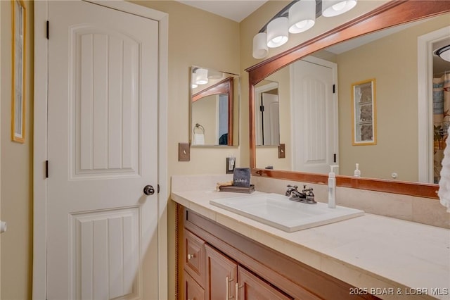 bathroom with vanity