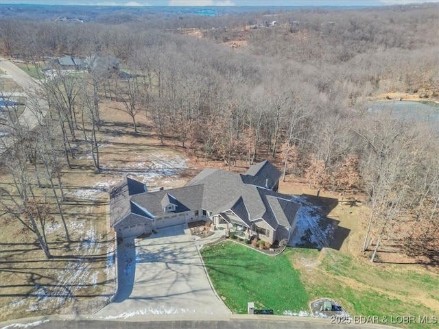 birds eye view of property