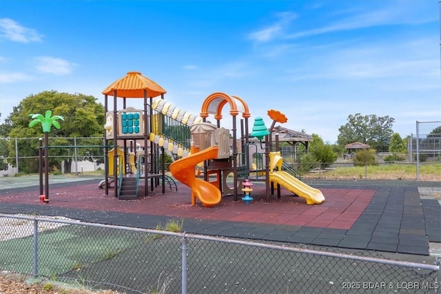 view of jungle gym