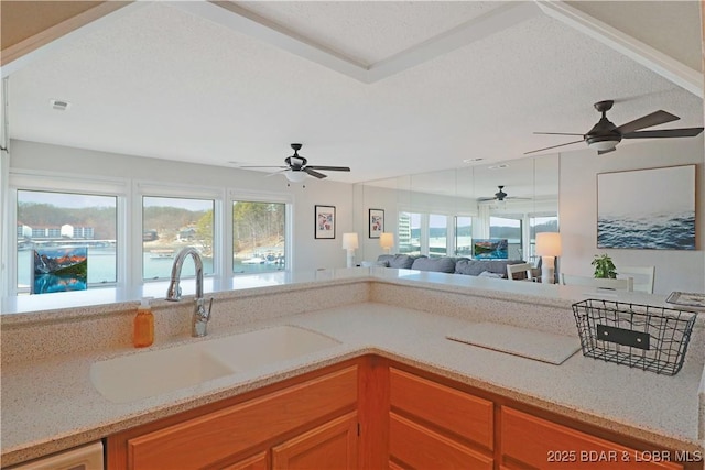 kitchen featuring dishwashing machine and sink