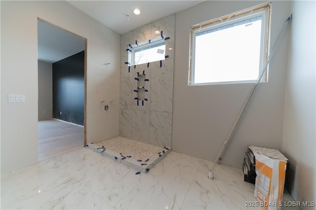 bathroom with walk in shower