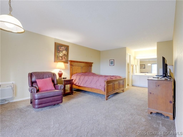 bedroom featuring carpet floors and baseboards