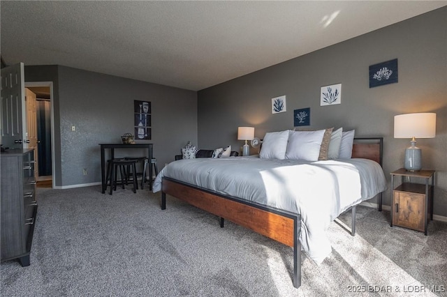 bedroom featuring carpet