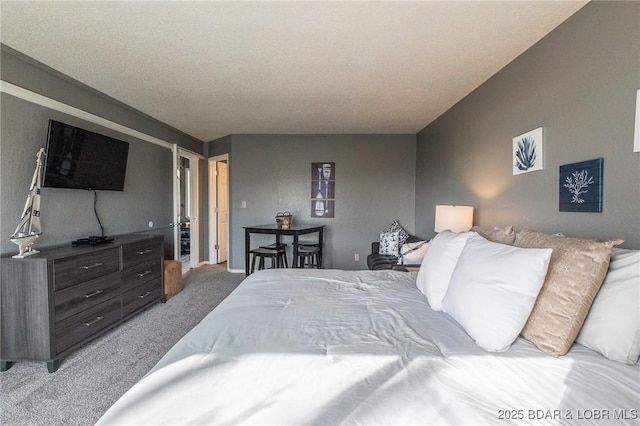 bedroom featuring carpet flooring