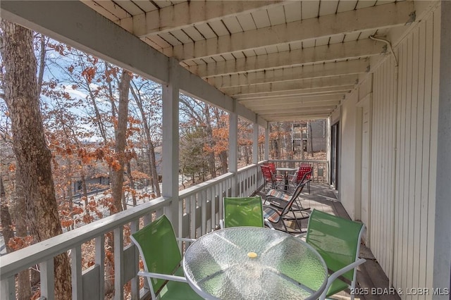 view of balcony