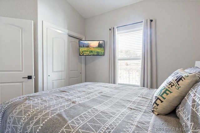 bedroom with a closet