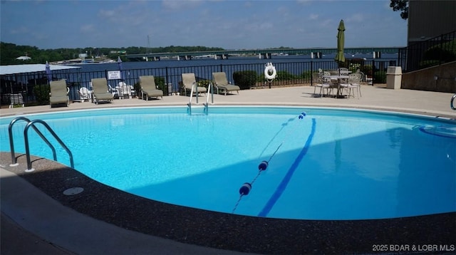 view of pool with a patio area