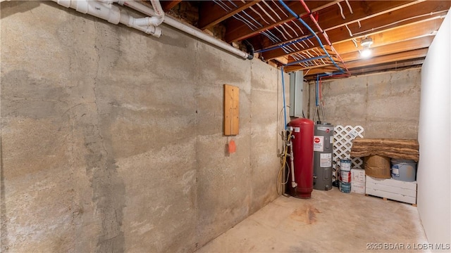 27436 Eola Ln, Rocky Mount, MO 65072 - basement featuring water heater and electric water heater
