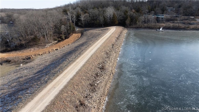 27436 Eola Ln, Rocky Mount, MO 65072 - drone / aerial view with a water view