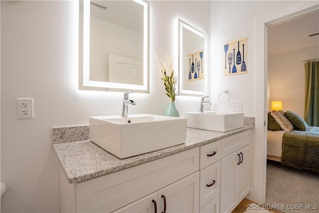 bathroom with vanity