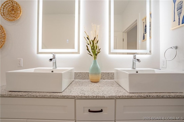 bathroom with vanity