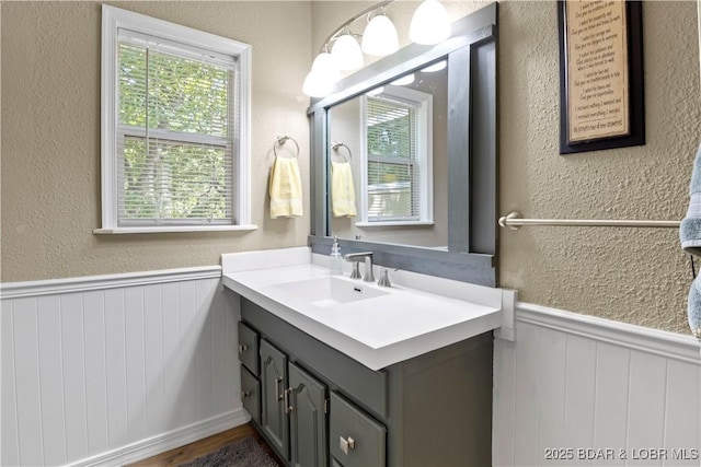 bathroom with vanity