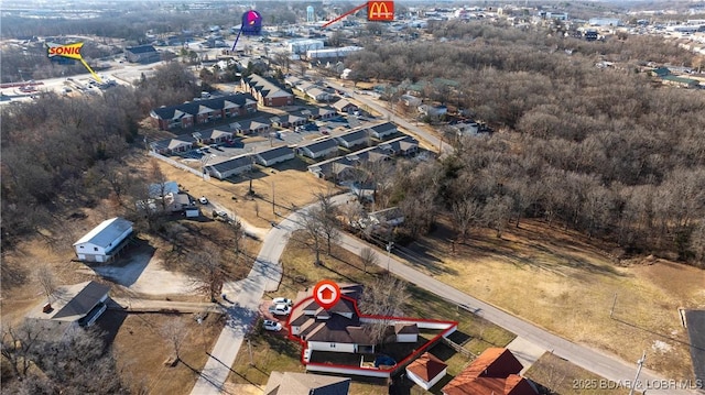 birds eye view of property