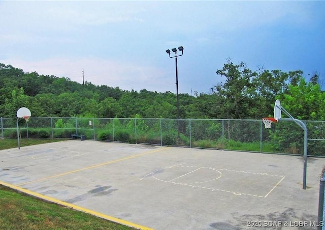 view of sport court