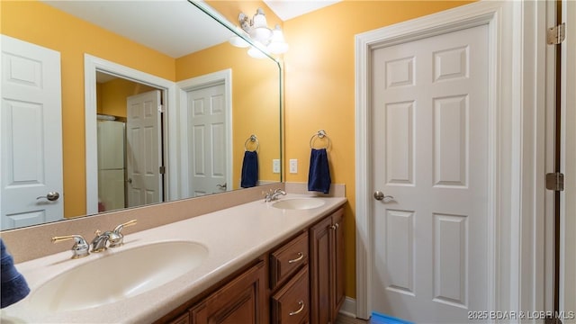 bathroom with vanity