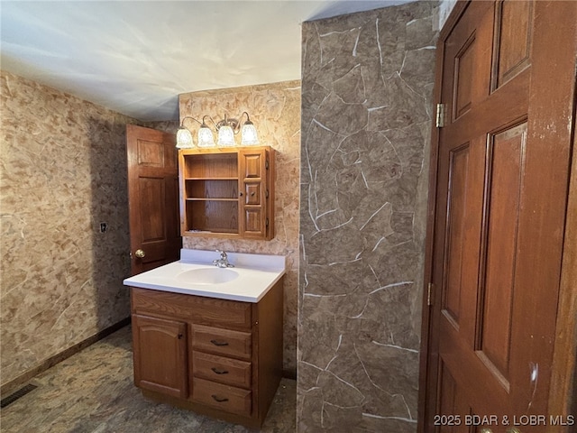 bathroom featuring vanity