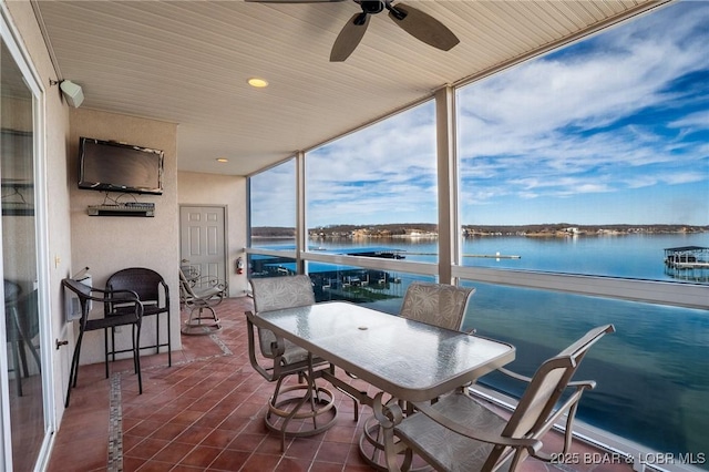 view of sunroom / solarium