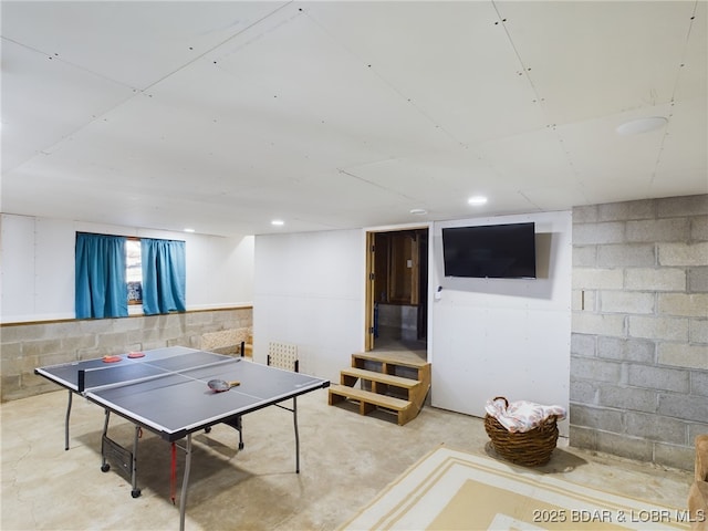 view of game room