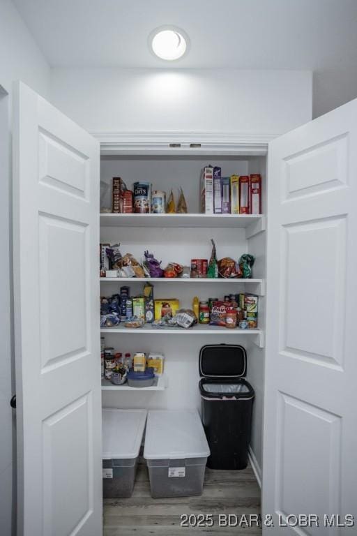 view of pantry