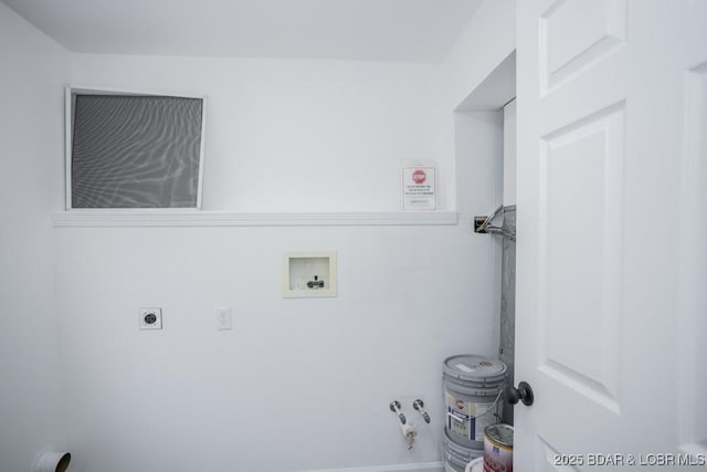 washroom with hookup for a washing machine, gas dryer hookup, and hookup for an electric dryer