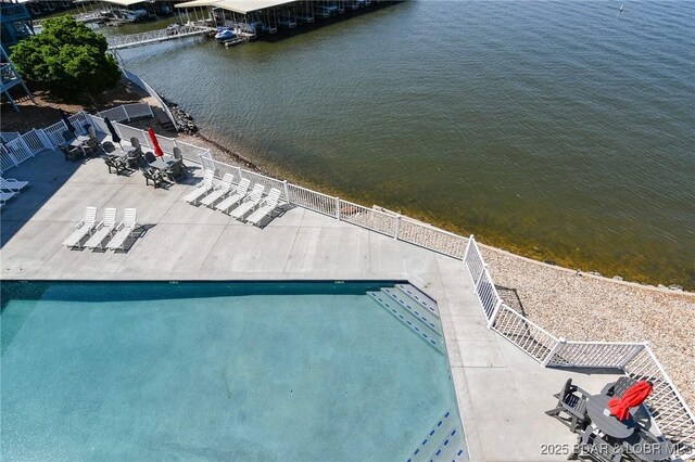 788 Kersten Way Unit A308, Osage Beach, MO 65065 - aerial view of a large body of water and a pool