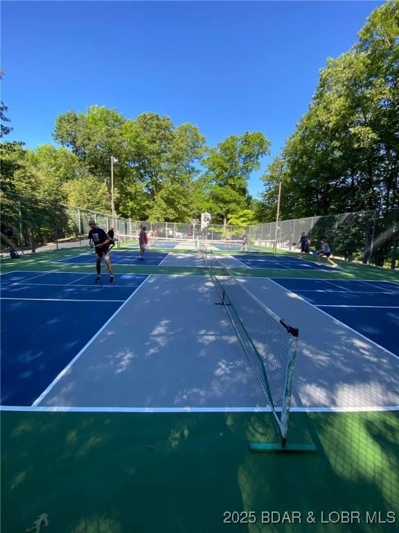 view of tennis court