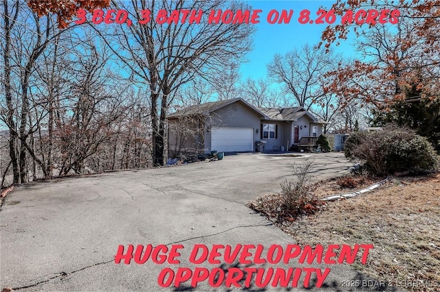 view of front of house featuring a garage