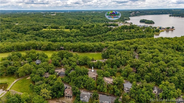 223 Waterscape Dr, Osage Beach, MO 65065 - bird's eye view of a large body of water and a forest