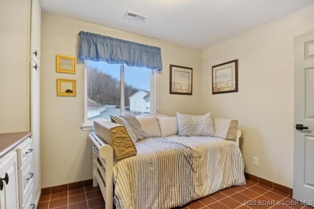 view of tiled bedroom