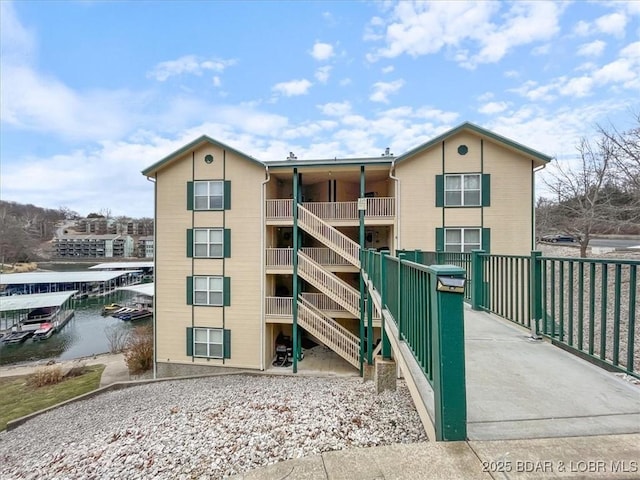 view of property featuring a water view