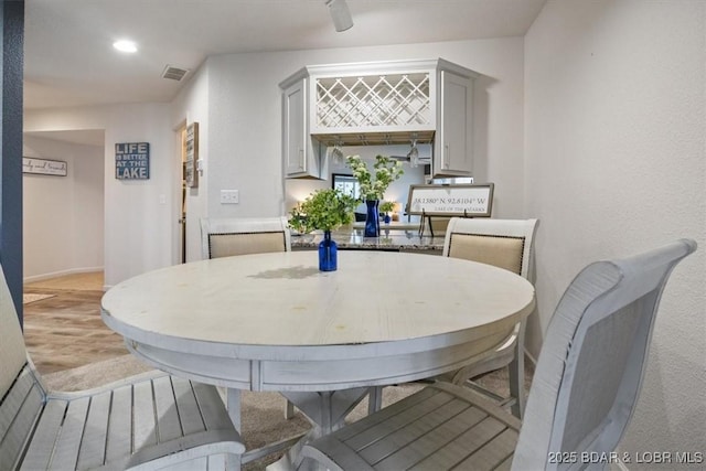 view of dining area