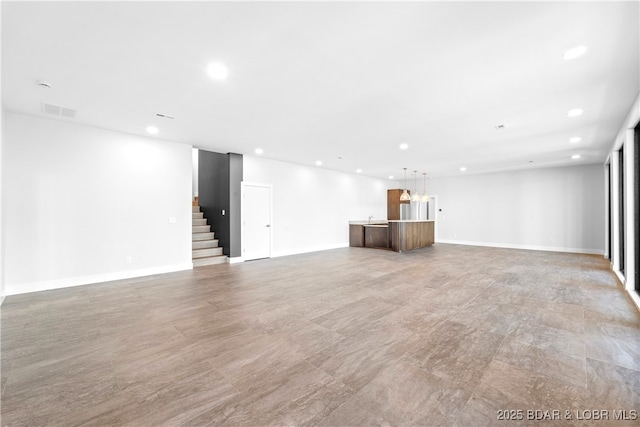 view of unfurnished living room