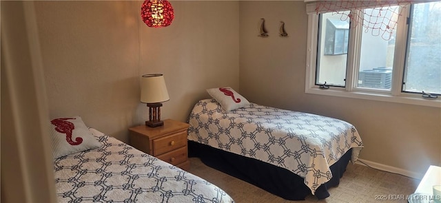 bedroom with baseboards