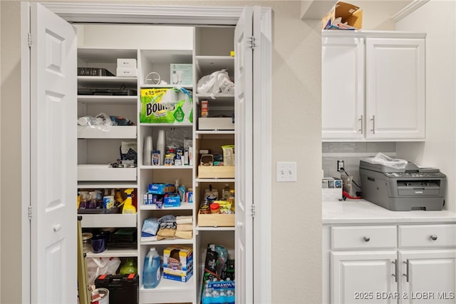 view of pantry