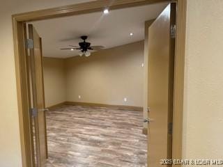 interior space featuring light hardwood / wood-style floors