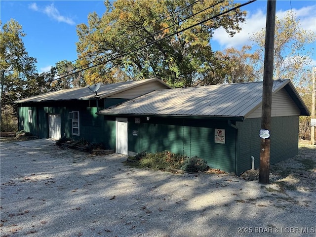 view of side of property